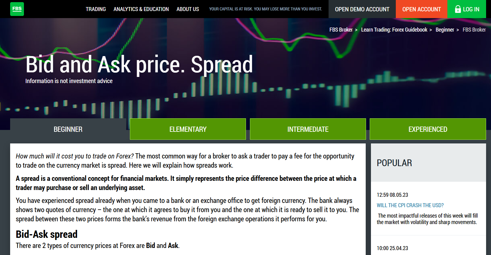FBS Spreads