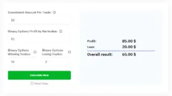Binary Trading Calculator