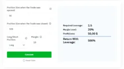 Leverage Trading Calculator