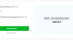 Money Management Trading Calculator
