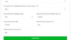 Stop Loss Trading Calculator