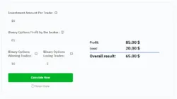 Binary Trading Calculator