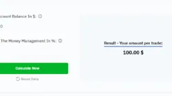 Money Management Trading Calculator