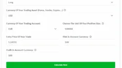 Stop Loss Trading Calculator