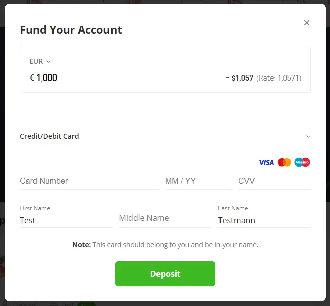 Depositing Funds on A Trading Broker