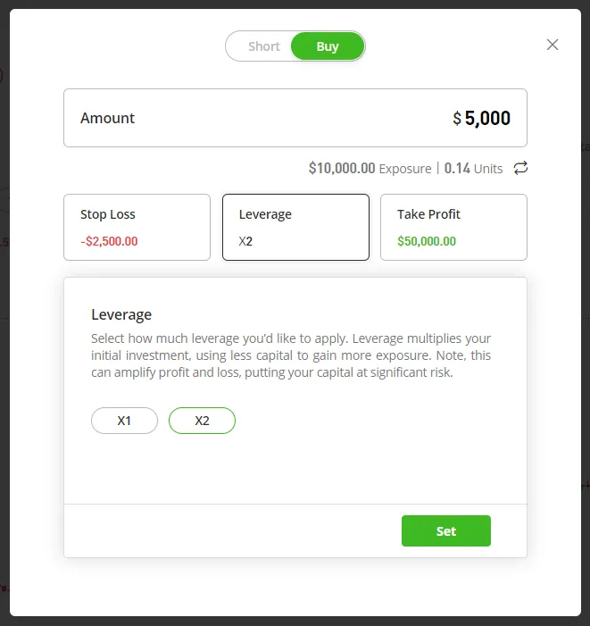 leverage cryptocurrency