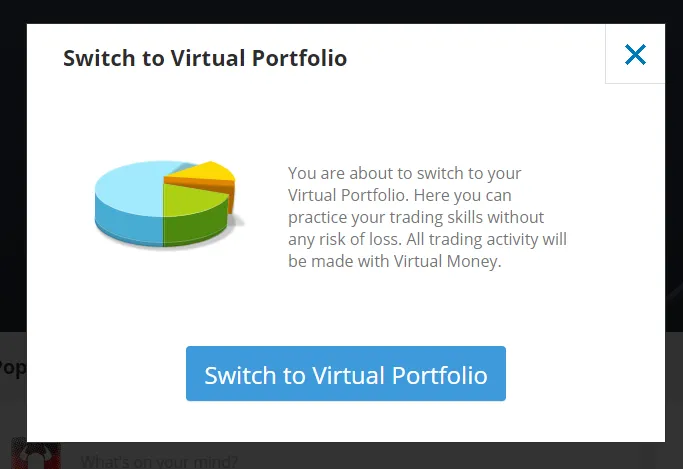 eToro demo account