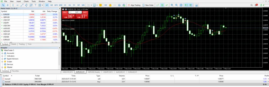 EURUSD Profit Hedge