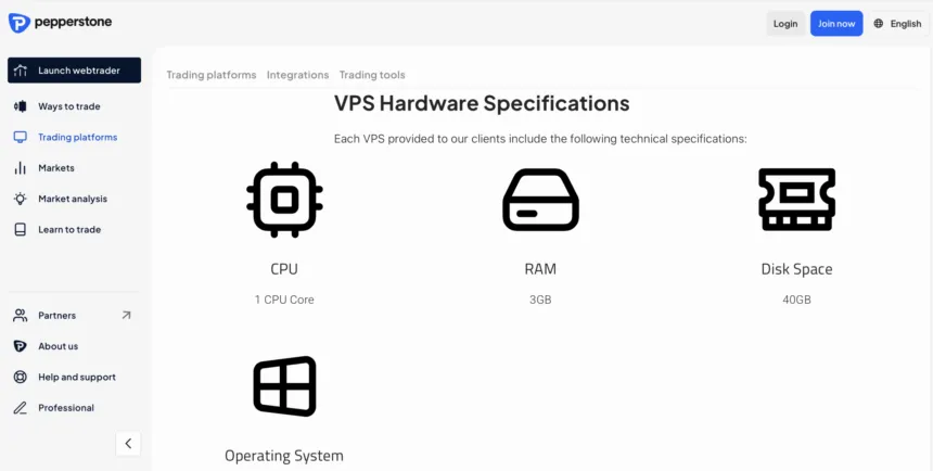 Pepperstone Free VPS Broker