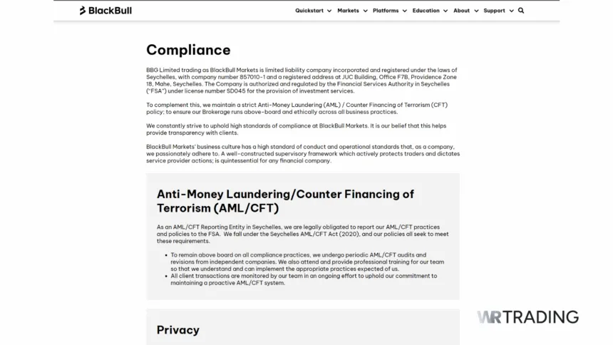 BlackBull Markets Offshore Broker Regulation