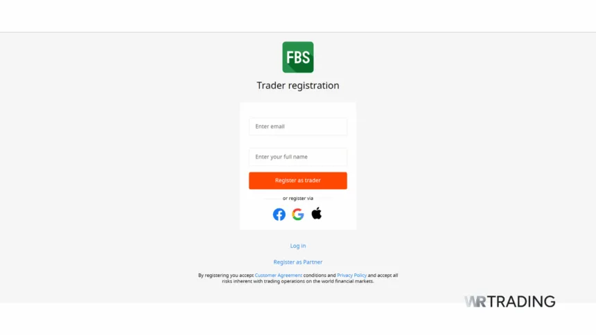 FBS MetaTrader 4 Demo Account Sign Up