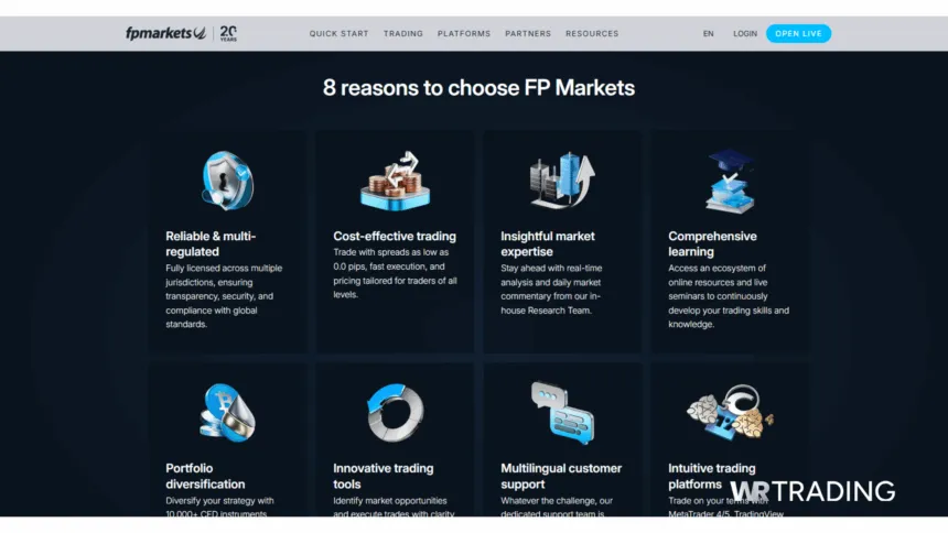 FP Markets Instant Execution Forex Broker