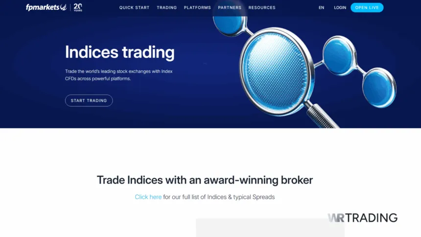FP Markets Best Trading Broker for Indices
