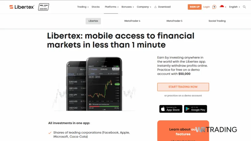 Libertex Trading Platforms Available