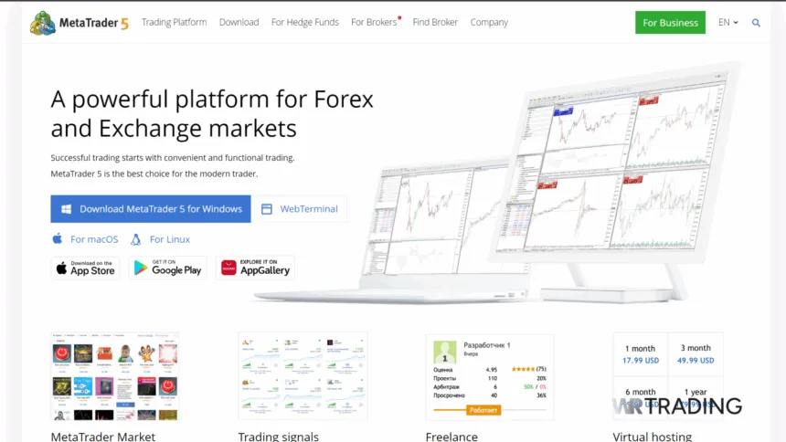 MetaTrader 5 Forex Trading Platform