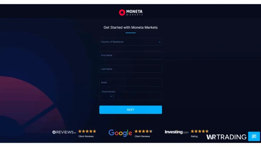 Moneta Markets MetaTrader 4 Demo Account Sign Up