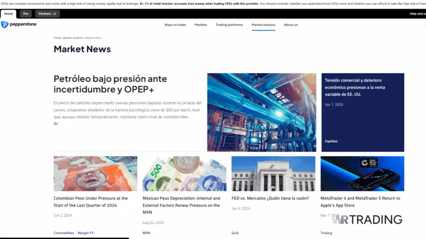 News Trading with Pepperstone Market News