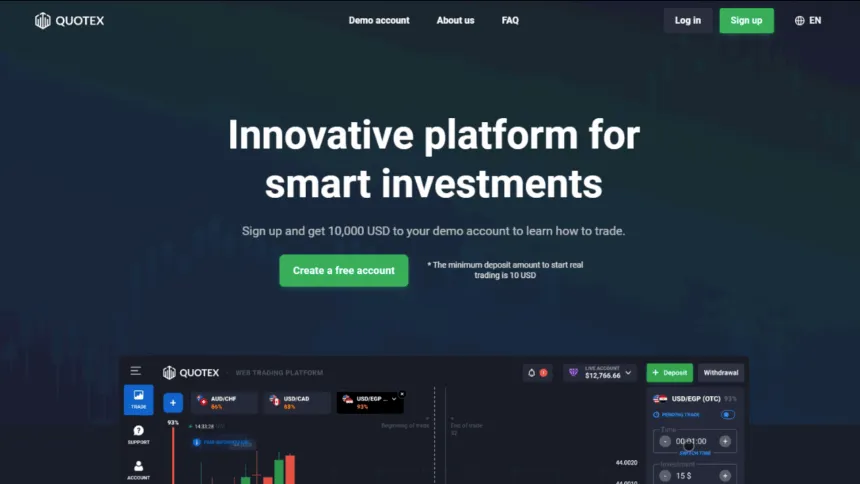 Quotex is an available broker in Nepal