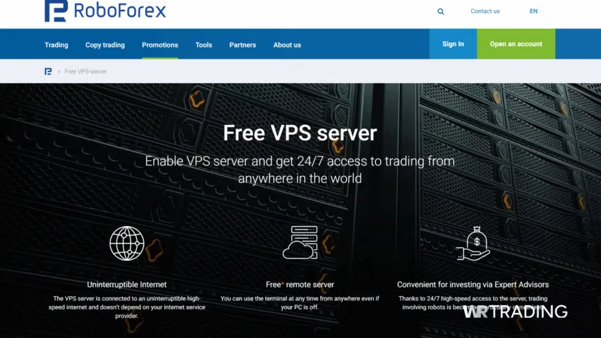 RoboForex Free VPS Broker