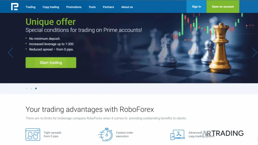 RoboForex Swing Trading Broker Platform