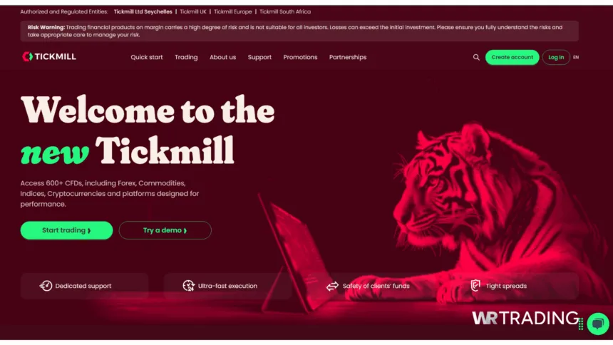 Tickmill Swing Trading Broker Platform