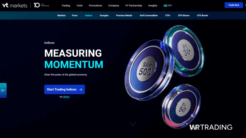 VT Markets Best Trading Broker for Indices