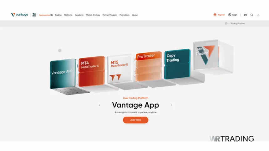 Vantage Markets Trading Platforms Available