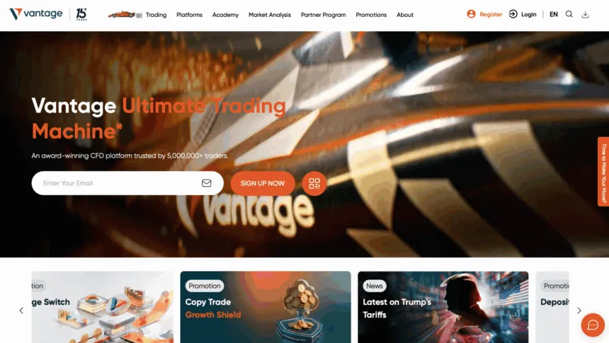 Vantage - Non-ESMA regulated Forex Broker