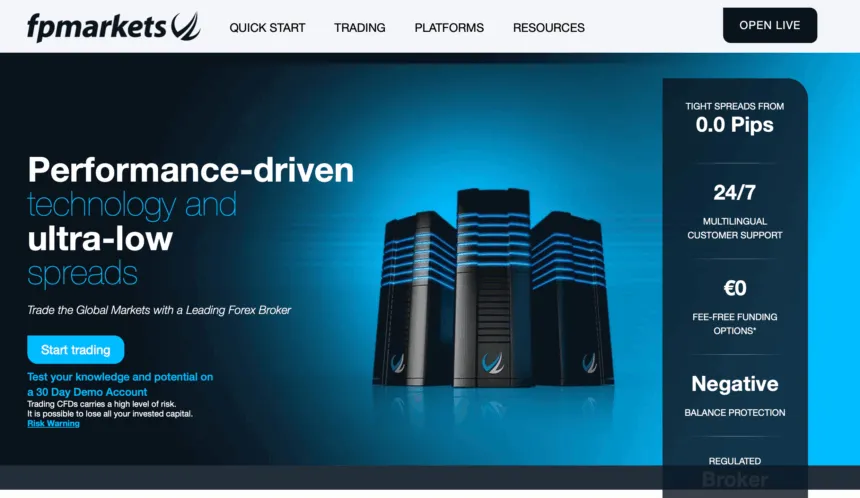 FP Markets Free VPS Broker