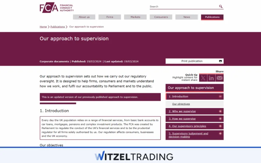 FCA Approach to Supervision