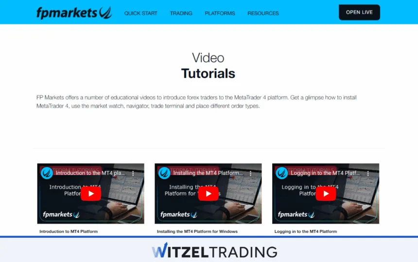 FP Markets - Education Resources