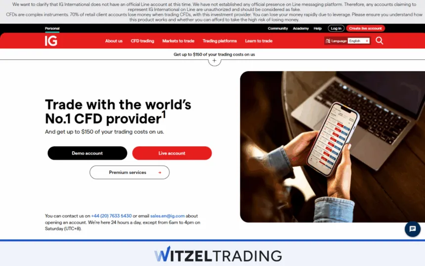 IG Forex Broker with Trading API
