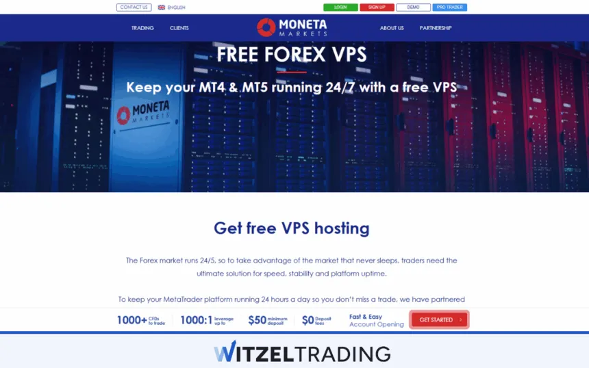 Moneta Markets VPS Trading