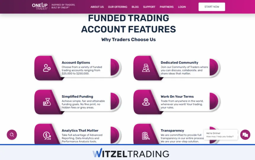 OneUp Trader Account Features