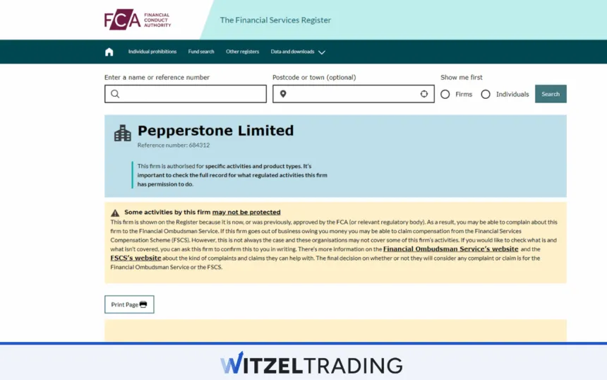 Pepperstone FCA Regulation