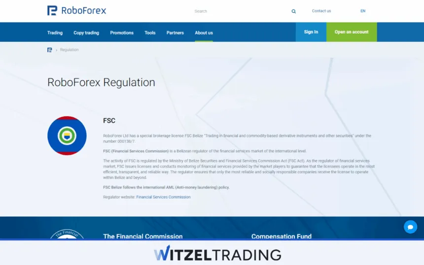 RoboForex - Regulation