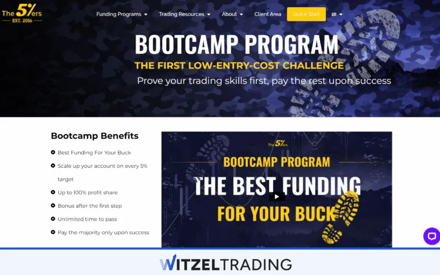 The 5%ers Bootcamp Program