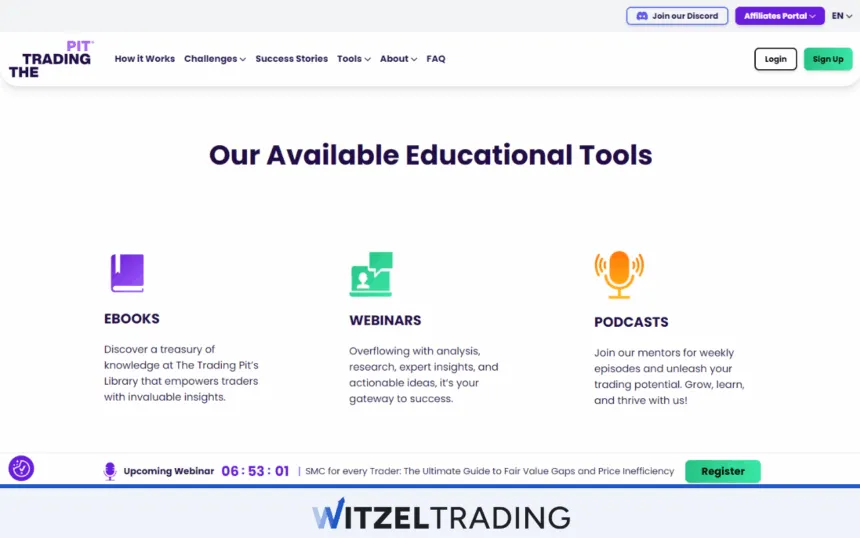 The Trading Pit Educational Tools