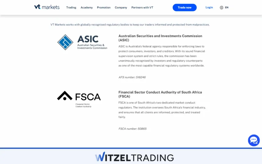 VT Markets - Regulation