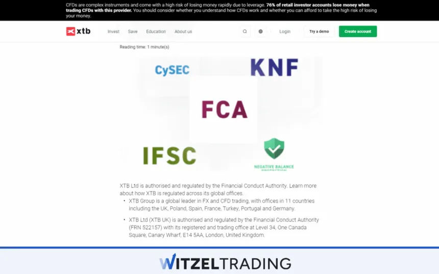 XTB Regulations
