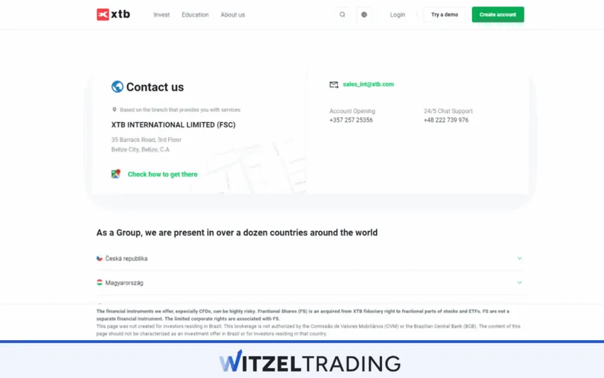 XTB Support Options