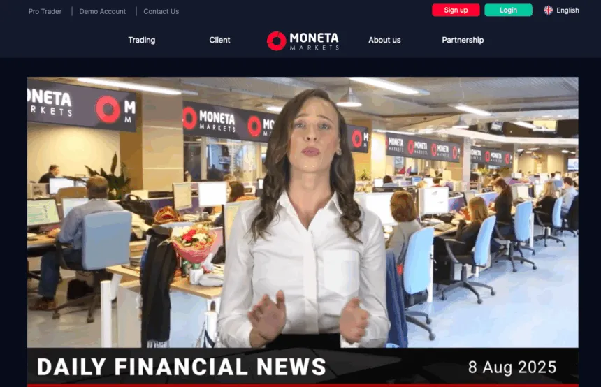 News Trading with Moneta Markets