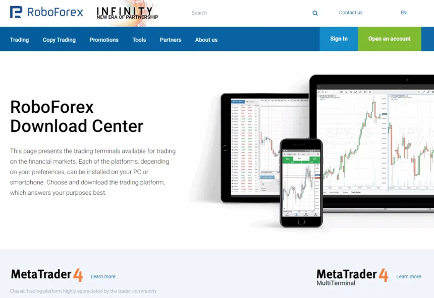 RoboForex website