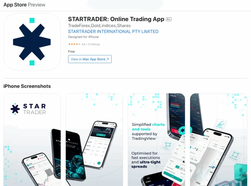 StarTrader iOS App for CFD Trading