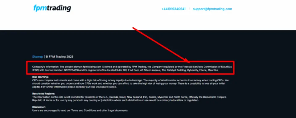 FPM Trading Regulation Notice