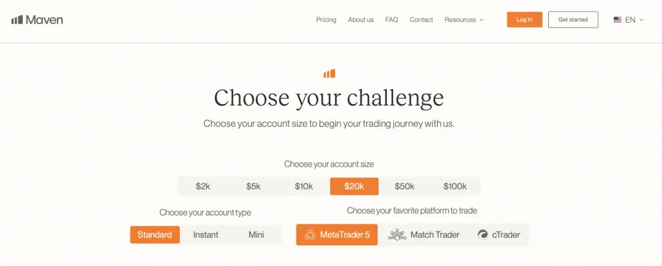 Maven Trading Challenges