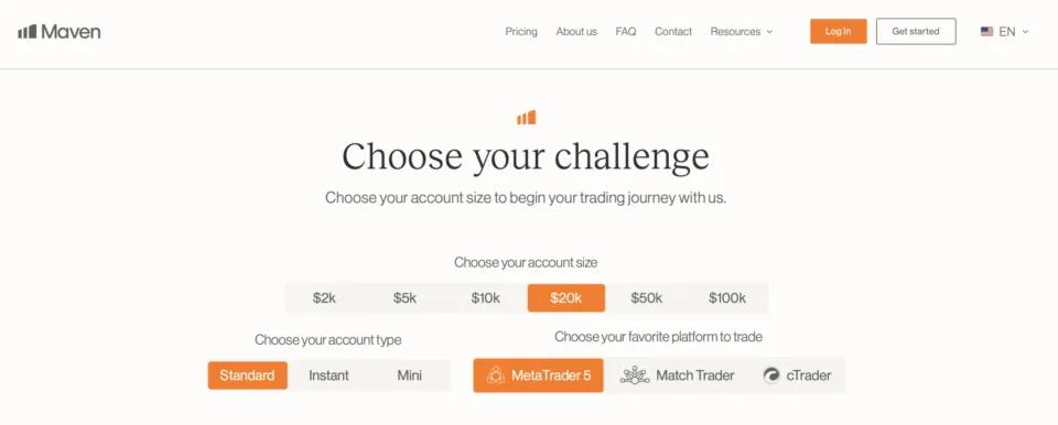 Maven Trading Challenges