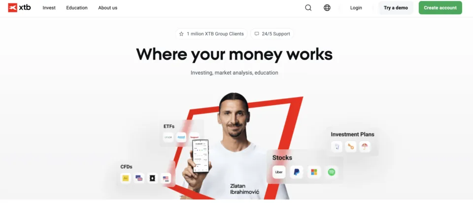 XTB Best Crypto CFD Broker