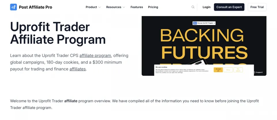 Uprofit Affiliate Program