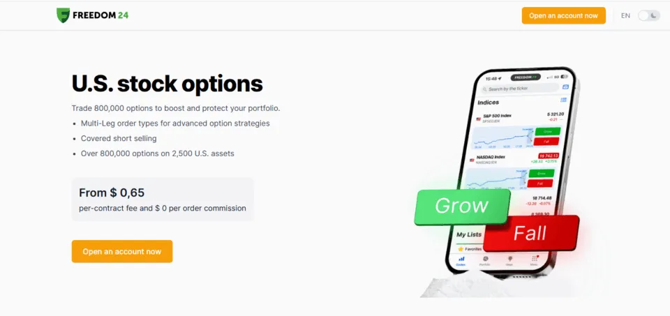 Options Trading on Freedom24